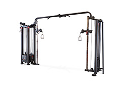 4 station multi gym + adjustable cable station with bar